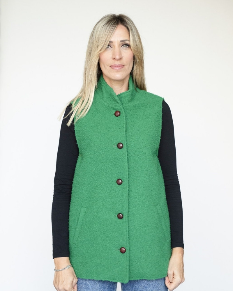 GILET DONNA Premiata Tessitura TACS - Artigiani del Panno Casentino - Modello Gilet Donna